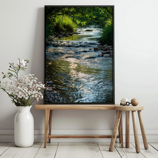 river, stream, midjourney ai artwork, ai artwork