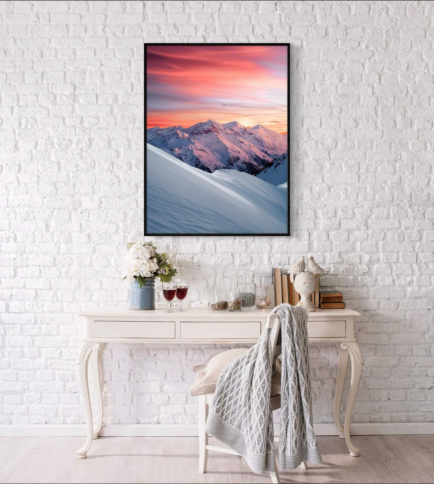 Canvas Print, Art Space, Mountains, Poster Prints