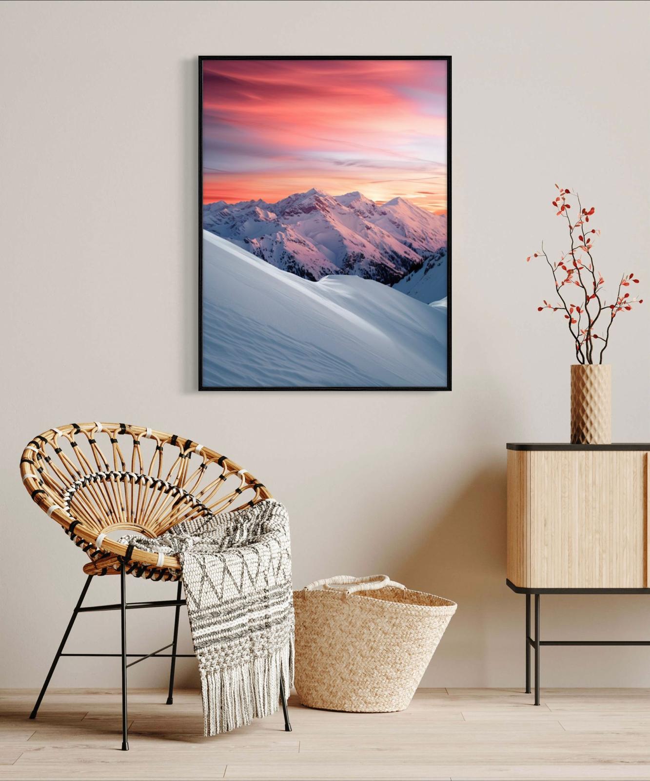 Canvas Print, Art Space, Mountains, Poster Prints