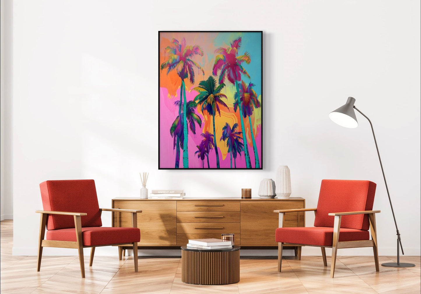 Canvas Prints, Art Space, Palm trees, Poster Prints