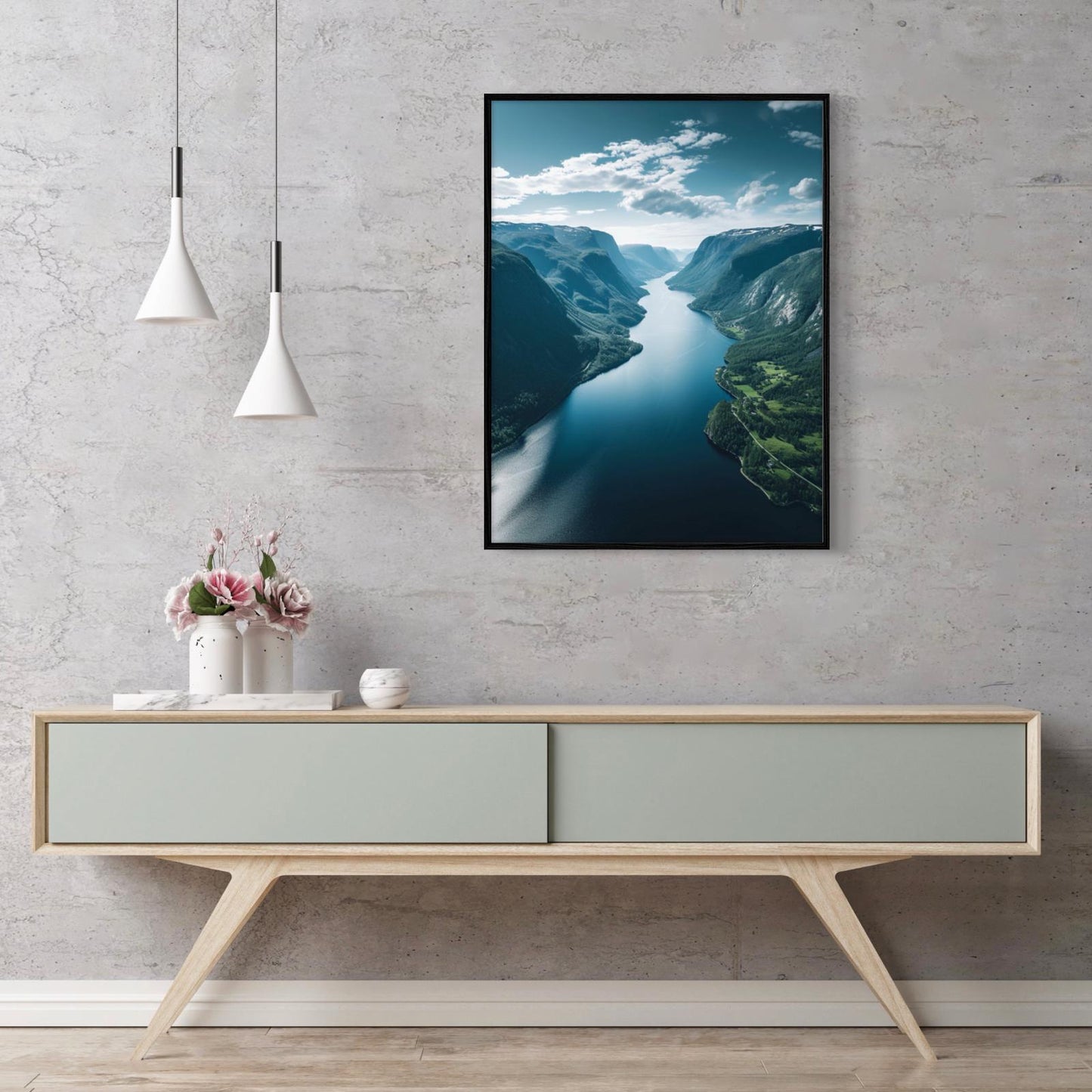 Canvas Prints, Art Space, Fjords, Poster Prints