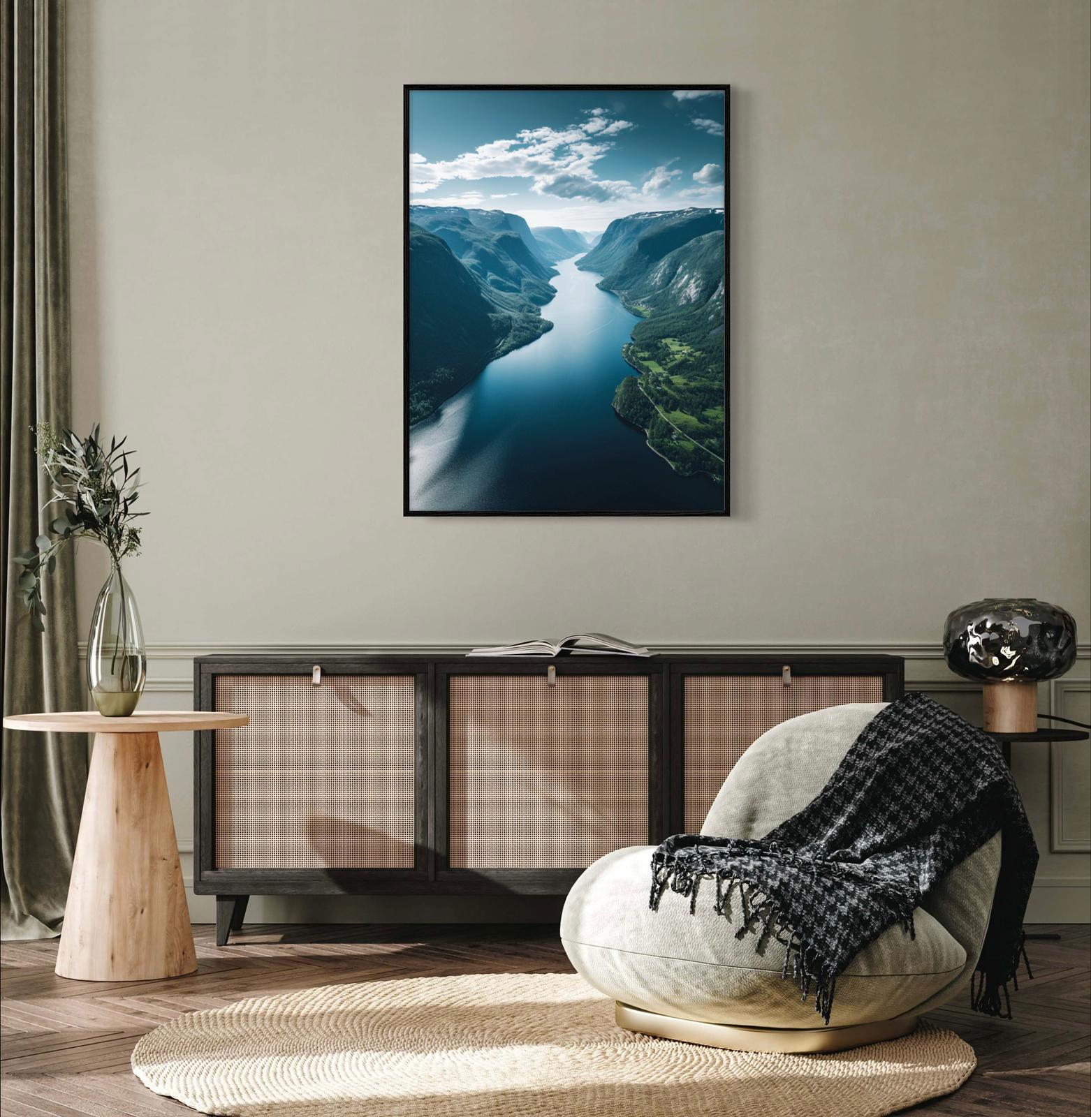 Canvas Prints, Art Space, Fjords, Poster Prints